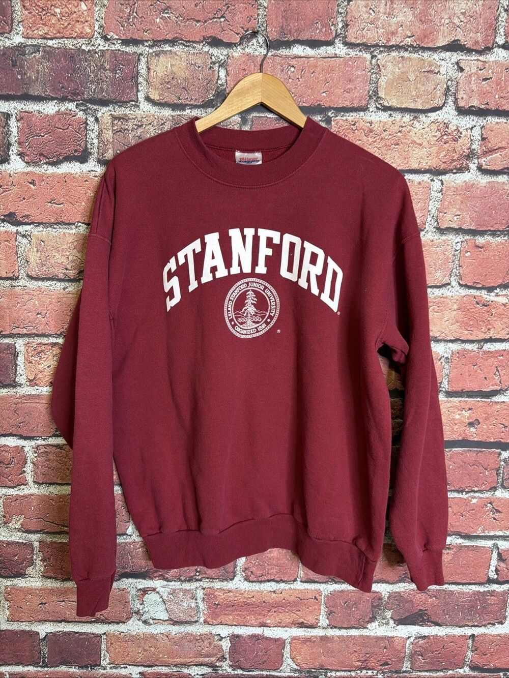 Y2K Stanford Crewneck Sweatshirt Large